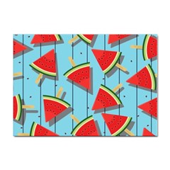 Blue Watermelon Popsicle  Sticker A4 (10 Pack) by ConteMonfrey