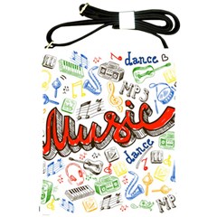 Music-color-elements Shoulder Sling Bag by Wegoenart