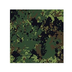 Military Background Grunge Square Satin Scarf (30  X 30 ) by Wegoenart