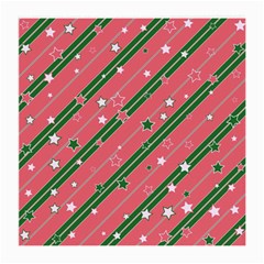 Christmas-background-star Medium Glasses Cloth (2 Sides) by Wegoenart