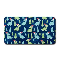 Cute-dinosaurs-animal-seamless-pattern-doodle-dino-winter-theme Medium Bar Mat by Wegoenart