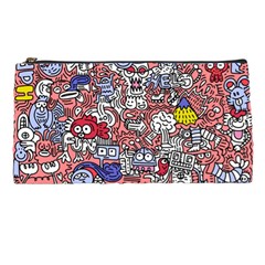 Hand-drawn-vector-illustration-doodle-funny-world-illustrator-line-tools-drawing-flat-design Pencil Case by Wegoenart