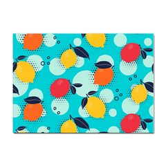 Pop Art Style Citrus Seamless Pattern Sticker A4 (100 Pack)