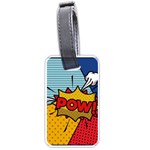 Pow Word Pop Art Style Expression Vector Luggage Tag (one side) Front
