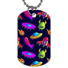 Space Pattern Dog Tag (one Side) by Wegoenart