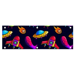 Space Pattern Banner And Sign 6  X 2  by Wegoenart