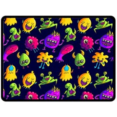 Space Patterns Double Sided Fleece Blanket (large) 