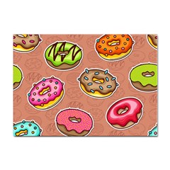 Doughnut Doodle Colorful Seamless Pattern Sticker A4 (100 Pack)