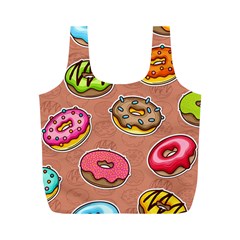 Doughnut Doodle Colorful Seamless Pattern Full Print Recycle Bag (m) by Wegoenart