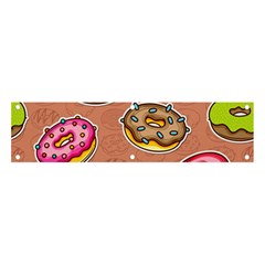 Doughnut Doodle Colorful Seamless Pattern Banner And Sign 4  X 1  by Wegoenart