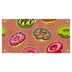 Doughnut Doodle Colorful Seamless Pattern Banner And Sign 6  X 3  by Wegoenart