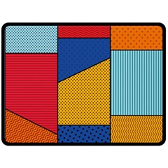 Dotted Colors Background Pop Art Style Vector Double Sided Fleece Blanket (large) 