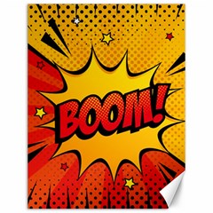 Explosion Boom Pop Art Style Canvas 12  X 16  by Wegoenart