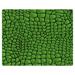 Seamless Pattern Crocodile Leather Double Sided Flano Blanket (medium)  by Wegoenart