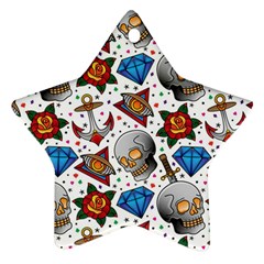 Full Color Flash Tattoo Patterns Star Ornament (two Sides) by Wegoenart