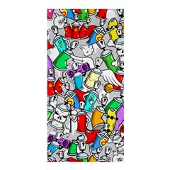 Graffit Characters Seamless Pattern Art Shower Curtain 36  X 72  (stall)  by Wegoenart