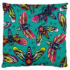 Vintage Colorful Insects Seamless Pattern Large Cushion Case (one Side) by Wegoenart