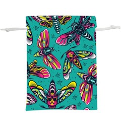 Vintage Colorful Insects Seamless Pattern  Lightweight Drawstring Pouch (xl)