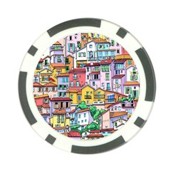 Menton Old Town France Poker Chip Card Guard