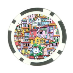 Menton Old Town France Poker Chip Card Guard (10 Pack) by Wegoenart