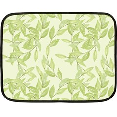 Watercolor Leaves On The Wall  Fleece Blanket (mini) by ConteMonfrey