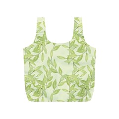 Watercolor Leaves On The Wall  Full Print Recycle Bag (s) by ConteMonfrey