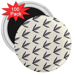 Minimalist Leaves 3  Magnets (100 Pack) by ConteMonfrey