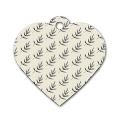 Minimalist Branch Dog Tag Heart (one Side) by ConteMonfrey