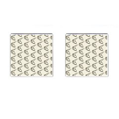 Cute Leaves Draw Cufflinks (square) by ConteMonfrey