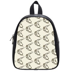 Cute Leaves Draw School Bag (small) by ConteMonfrey