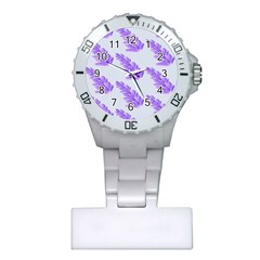 Cute Lavanda Blue Plastic Nurses Watch by ConteMonfrey