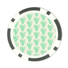 Watercolor Seaweed Poker Chip Card Guard (10 Pack) by ConteMonfrey