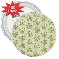 Autumn Leaves 3  Buttons (100 Pack)  by ConteMonfrey