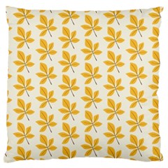 Orange Leaves   Standard Flano Cushion Case (one Side) by ConteMonfrey