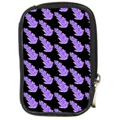 Cute Lavanda Black Compact Camera Leather Case by ConteMonfrey