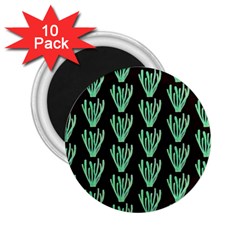 Watercolor Seaweed Black 2 25  Magnets (10 Pack)  by ConteMonfrey