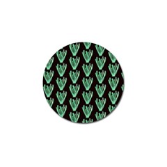 Watercolor Seaweed Black Golf Ball Marker by ConteMonfrey