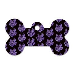 Black Seaweed Dog Tag Bone (Two Sides)