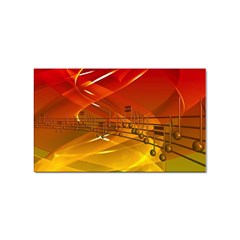 Music Notes Melody Note Sound Sticker Rectangular (10 Pack) by Wegoenart