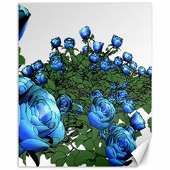 Flower Roses Rose Nature Bouquet Canvas 11  X 14 