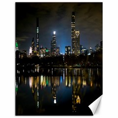 New York Night Central Park Skyscrapers Skyline Canvas 12  X 16  by Wegoenart