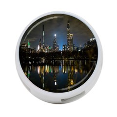 New York Night Central Park Skyscrapers Skyline 4-port Usb Hub (one Side) by Wegoenart