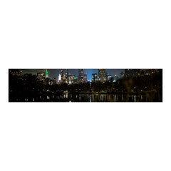 New York Night Central Park Skyscrapers Skyline Velvet Scrunchie by Wegoenart