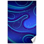 Wavy Abstract Blue Canvas 24  x 36  23.35 x34.74  Canvas - 1