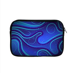 Wavy Abstract Blue Apple Macbook Pro 15  Zipper Case