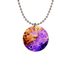 Conceptual Abstract Painting Acrylic 1  Button Necklace