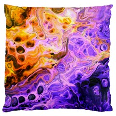 Conceptual Abstract Painting Acrylic Large Flano Cushion Case (two Sides)