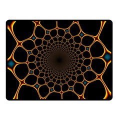 Fractal Abstract Web Art Digital Fleece Blanket (small)