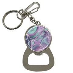 Illustration Fractal Pattern Modern Art Digital Bottle Opener Key Chain by Ravend