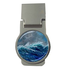 Waves Sea Sky Wave Money Clips (round) 